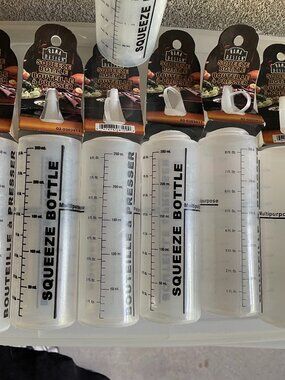 Squeeze Bottles — Lot of 8, New in Package, 8oz/250ml